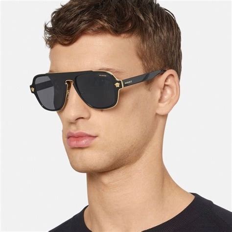 versace medusa charm ve2199|Versace VE2199 MEDUSA CHARM Square Sunglasses For Men .